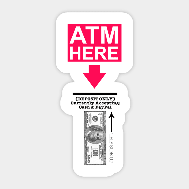 Funny ATM Halloween Costume Sticker by dejaliyah